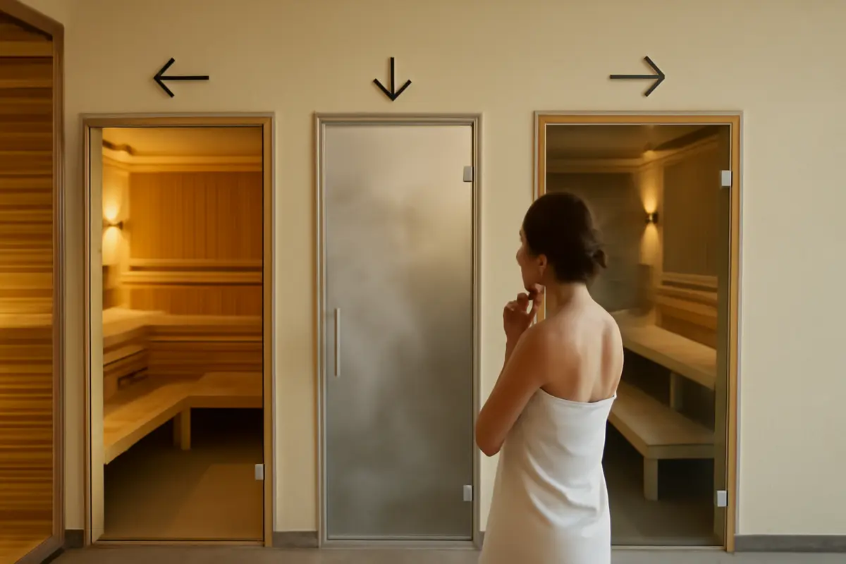 Quali sono le differenze tra sauna, bagno turco e biosauna? Scegli il trattamento più adatto alle tue esigenze