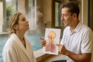 Le terme offrono benefici anche alle vie respiratorie? I percorsi consigliati spiegati dai terapisti